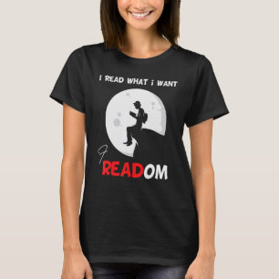 Ik las verboden boeken die ik las wat ik bibliothe t-shirt