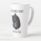 Ik las verboden boeken en ik ken dingen-Louis Wain Latte Mok (Rechterhoek)