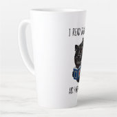 Ik las verboden boeken en ik ken dingen-Louis Wain Latte Mok (Linkerhoek)