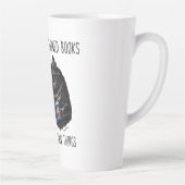 Ik las verboden boeken en ik ken dingen-Louis Wain Latte Mok (Rechts)