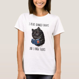 Ik las verboden boeken en ik ken dingen-Louis Wain T-shirt