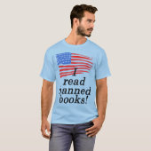 Ik las verboden boeken en noodlottige Amerikaanse  T-shirt (Voorkant volledig)