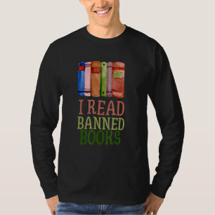 Ik las verboden boeken lezer boekenwurm 6 t-shirt