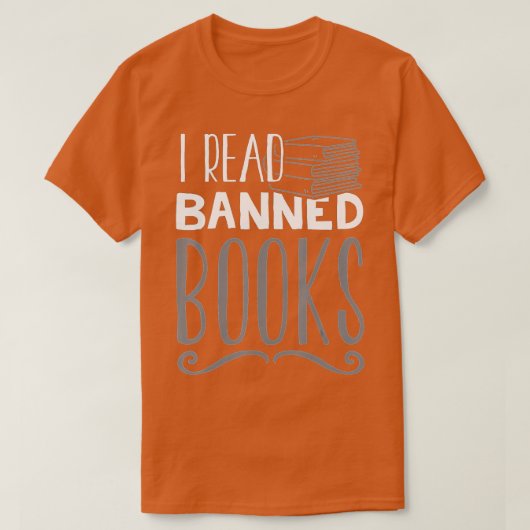 Ik las verboden boeken, lezer, boekworm - 24 t-shirt (Design voorkant)