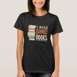 Ik las verboden boeken met boekenworm en boekenwor t-shirt