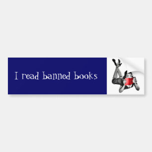 Ik las verboden boeken met bumpersticker