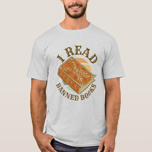 Ik las verboden boeken t-shirt (Voorkant)