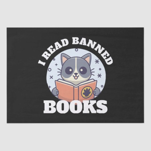 Ik las verboden boeken tissuepapier (Voorkant)