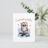 Ik las voorbij mijn bedtijd briefkaart (Staand voorkant)