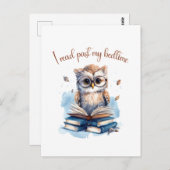 Ik las voorbij mijn bedtijd briefkaart (Voorkant / Achterkant)