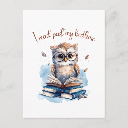 Ik las voorbij mijn bedtijd briefkaart (Voorkant)