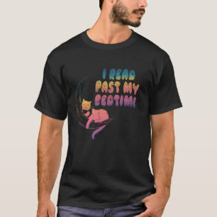 Ik las voorbij mijn bedtijd lezen Cat Book Lover T-shirt