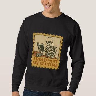 Ik las Voorbij mijn bedtijd – Skeleton Gothic Book Trui