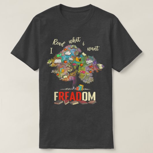 Ik las wat ik wilde boeken Week Librarian T-shirt (Design voorkant)