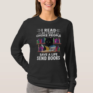 Ik las zodat ik mensen niet koos om een leven te r t-shirt