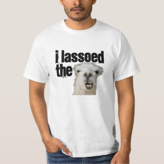 Ik lassoed de lama t-shirt