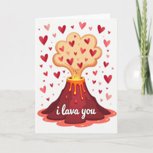 Ik Lava Jou Grappige Liefdesvulkaankaart Kaart