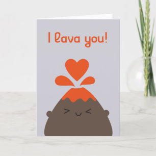 Ik Lava Jou Kawaii Vulkaan Kaart