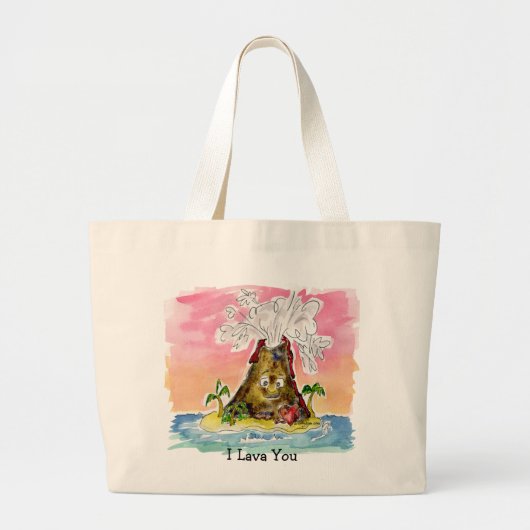 Ik Lava You Grote Tote Bag (Voorkant)