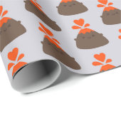 Ik Lava You Kawaii Volcano Cadeaupapier (Rol Hoek)