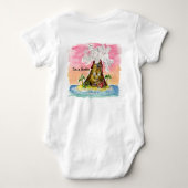 Ik Lava You or I Love You Volcano Creeper Romper (Achterkant)