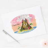 Ik Lava You Ovale Sticker (Envelop)