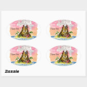 Ik Lava You Ovale Sticker (Vel)