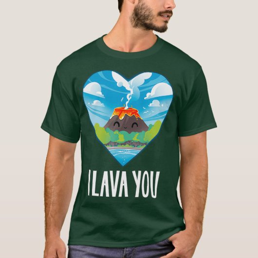 Ik Lava You Valentijnsdag Jubileum Birthday T-shirt (Voorkant)