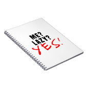 Ik? Lazy? Ja! Notitieboek (Rechterzijde)