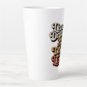 Ik leef de droom... Ik werk non-stop Latte Mok (Voorkant)