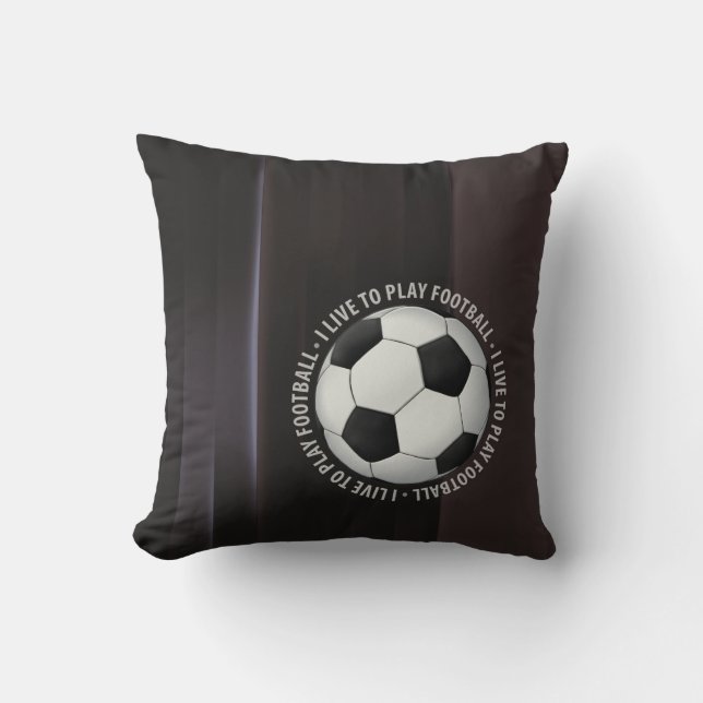 Ik leef Football te spelen Kussen (Voorkant)