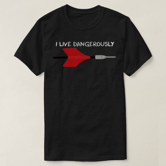 Ik leef gevaarlijk t-shirt (Design voorkant)