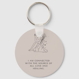 Ik leef in harmonie met anderen en..." sleutelhanger