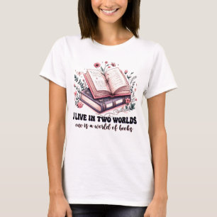 Ik leef in twee werelden  t-shirt