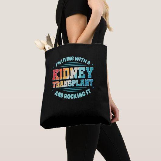 Ik leef met een niertransplantatie tote bag (Dichtbij)
