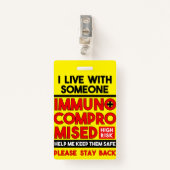 Ik leef met iemand met een ongeëvenaarde badge (Voorkant met clip)
