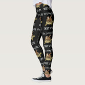 Ik leef mijn beste leven met een sleuf en schildpa leggings (Links)