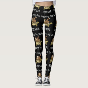 Ik leef mijn beste leven met een sleuf en schildpa leggings