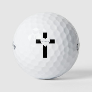 'Ik leef om God te dienen' Geschenk ter aanmoedigi Golfballen