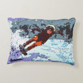 Ik leef om te racen - Skateboard Racing Pillowcase Accent Kussen (Achterkant)
