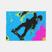 Ik leef om te vliegen - Skateboarder Fleece Deken (Voorkant (Horizontaal))