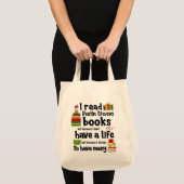 Ik leef veel levens die Dustin Stevens boeken leze Tote Bag (Voorkant (product))