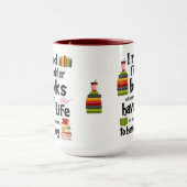 Ik leef veel levens die TR Kohler boeken lezen Mok (Midden)