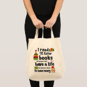 Ik leef veel levens die TR Kohler boeken lezen Tote Bag (Voorkant (product))