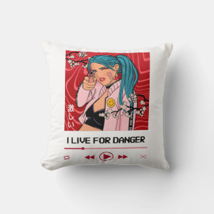 Ik leef voor gevaar - Anime Design for Music Lover Kussen