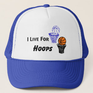 Ik leef voor Hoops Hoed/Pet Trucker Pet