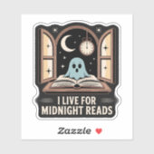 Ik leef voor Midnight Reads Sticker (Vel)