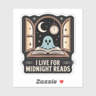 Ik leef voor Midnight Reads Sticker