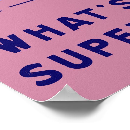 Ik leer Algebra / Wat is jouw Superpower? Poster (Hoek)