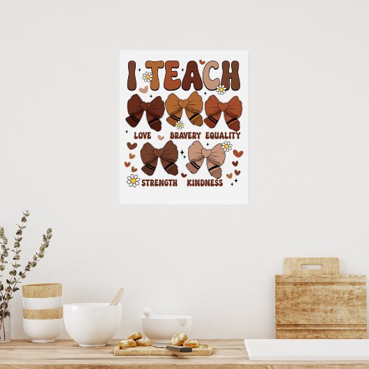 Ik leer bogen poster (Keuken)